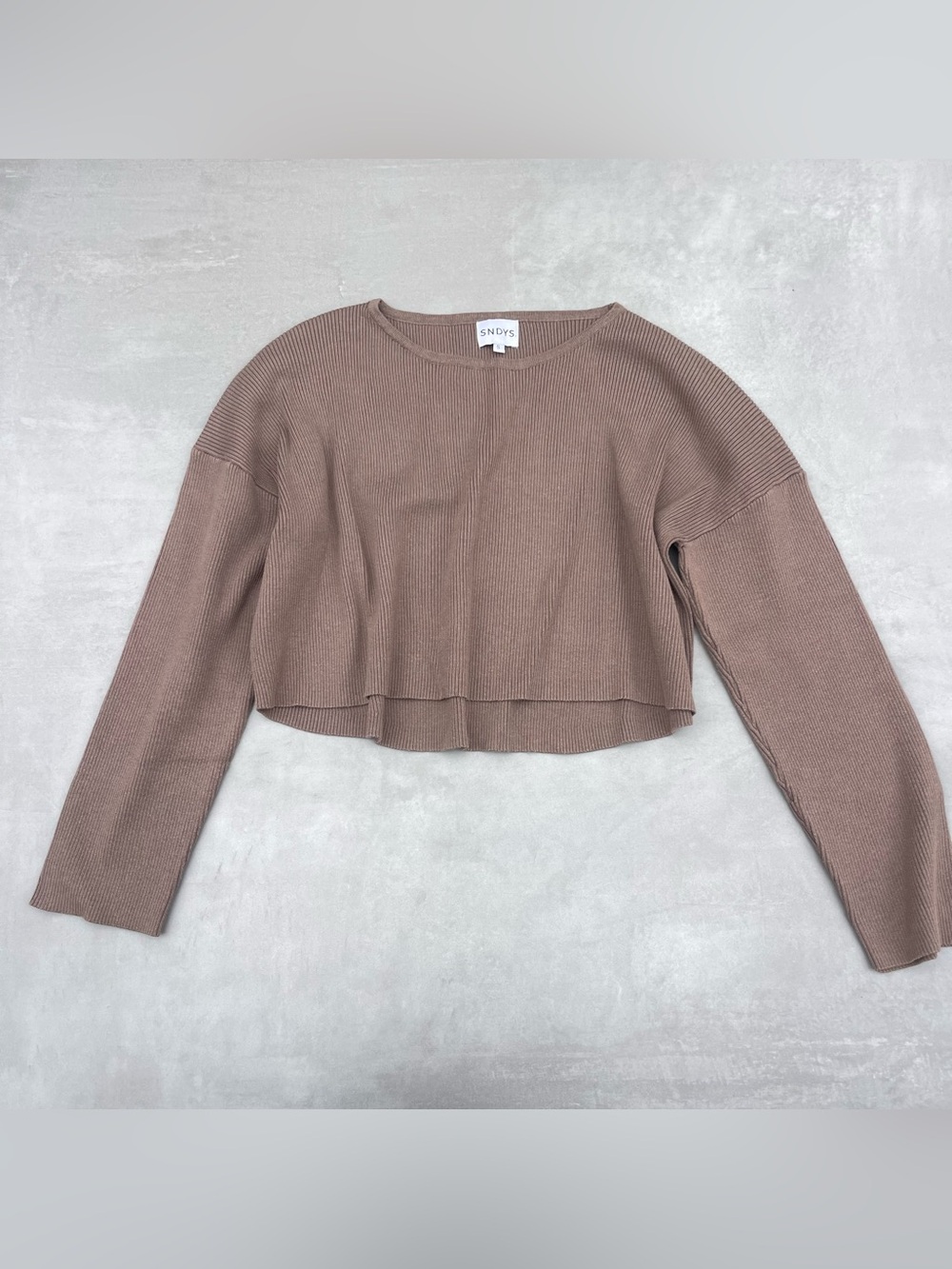 SNDYS Cece Knit Top in Chocolate